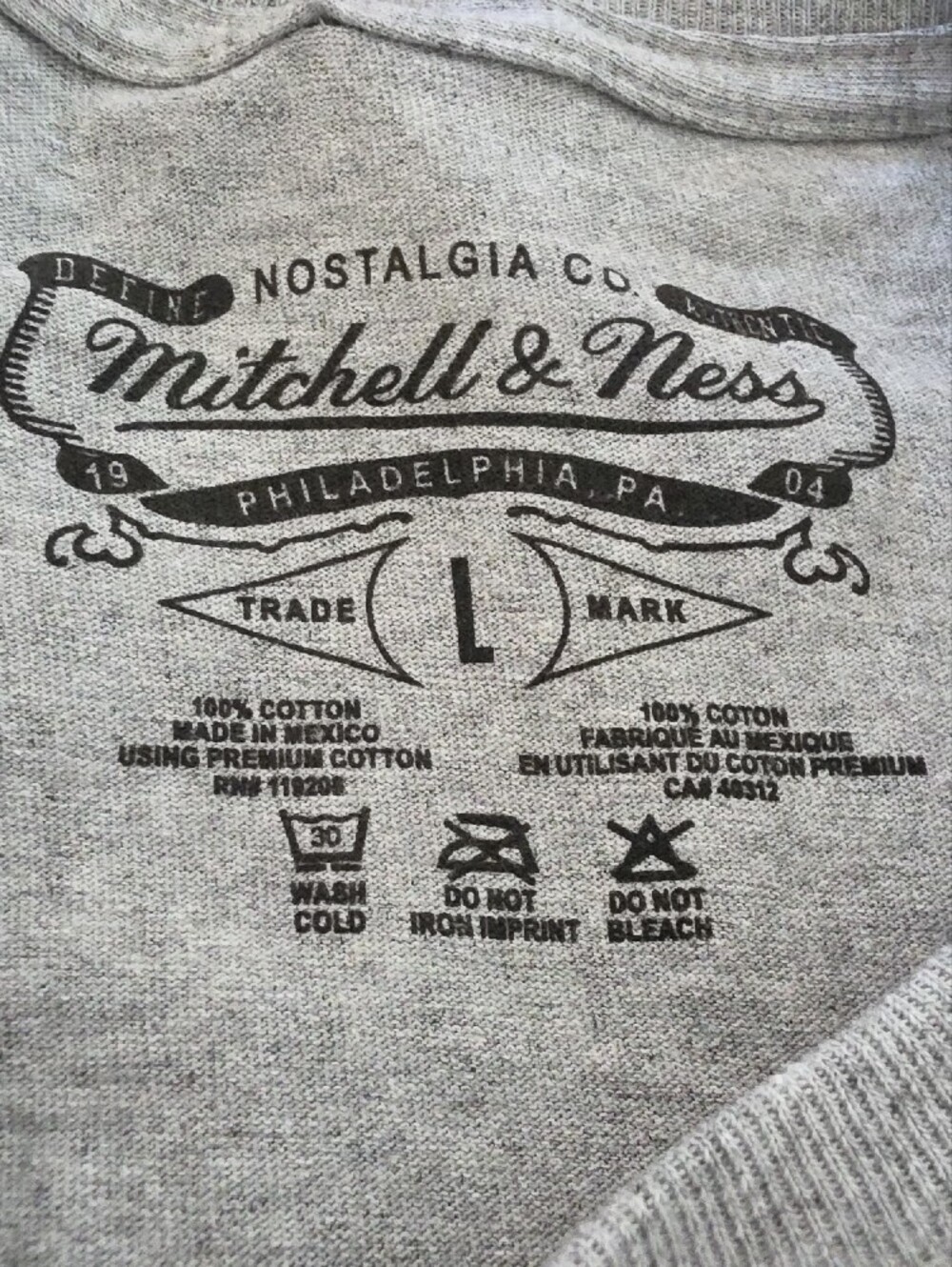 Mitchell & Ness Gray Padres Script Tee with Gold Accent - Picture 7 of 7